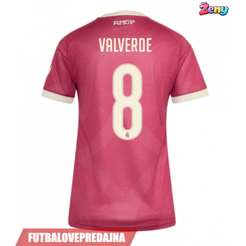 Lacne Ženy Futbalové dres Real Madrid Federico Valverde #8 2026-27 Krátky Rukáv - Tretina